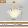CTO Lighting Lustre de sala de jantar e sala de estar de luxo leve estilo francês, lâmpada de halo simples de arte em vidro de designer, sem ferro