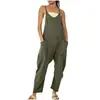 2024 Ropa Europea y Americana Talla Amazon Estación Independiente Popular Color Sólido Cremallera Bolsillo de Parche Peto Mono Pantalones para Glúteos Grandes