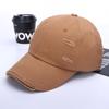 Gorra de béisbol desgastada con agujeros de personalidad transfronteriza sombrero de sol de tablero ligero vintage americano tendencia de moda para fotografía callejera gorra de pico de pato
