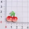 Pingentes para sapatos da série de frutas em resina, estilo doce de verão tipo gelatina, removíveis para DIY e combináveis livremente para decoração de sapatos com furos