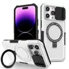 Adecuado para el Nuevo iPhone 17 Pro Soporte Magnético Funda Anticaídas para Teléfono Apple 13 Ventana Deslizante Soporte para Coche Cubierta Protectora