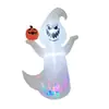 Decoraciones Inflables para Exteriores de Halloween de Venta Caliente, Huesos Inflables Brillantes de Parca, Accesorios para Jardín para Uso en Exteriores