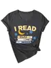 Leí Más Allá de Mi Sitio Independiente de Amazon Ebay Camiseta Casual de Moda Divertida para Mujer con Cuello en V y Manga Corta en Stock