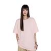 Especial en stock 2025 Verano Coreano Suelto LOGO Camiseta de Manga Corta Blanco Cuello Redondo Manga Media Camiseta Básica Top para Mujer