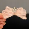 Pinza para el pelo linda coreana para niños, tocado de lazo estéreo, clip decorativo para flequillo de actuación en escenario, pinza lateral