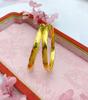 Loja de ouro com padrão de losango de ouro de areia, pulseira de diamante de corte múltiplo de alta qualidade, laser, não desbota por muito tempo, alta retenção de cor, brilho