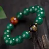 Diretamente do Fabricante: Pulseira de Ágata Verde Natural, Doze Deuses Guardiões do Zodíaco, Pulseira do Buda do Ano de Nascimento, Joias para Paz e Boa Sorte Atacado