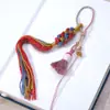 Bolsa de Piña Colgante Juguete Estilo Antiguo Cuerda Colgante para Pieza de Mano Bolsita Colgante para Coche Accesorios Decorativos Semiacabado Borla Pequeña Multicolor Lote