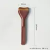 Brocha tipo cabeza plana brocha para base de maquillaje tipo media luna brocha para delineador de ojos brocha para máscara brocha para corrector sin rastro no absorbe el polvo herramienta de maquillaje de belleza