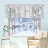 1 pieza cortina corta con patrón floral cortina de cocina media cortina decoración transfronteriza decoración para ventana pequeña poliéster algodón