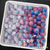 8-16mm Dos Tonos Corazón Suave Forma de Corazón Lentejuela Fina Cola de Sirena Cambia de Color UV Resina Luminosa Cuentas Pulsera de Cuentas DIY Collar