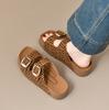 2025 Nueva Moda de Verano Pantuflas Versátiles para Mujer Pantuflas Birkenstock con Plataforma para Exterior Pantuflas de Playa