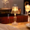 Lámpara de Noche de Cristal Transparente LED Lámpara de Mesa Pequeña Decorativa Simple Lámpara de Atmósfera Linda Hecha a Mano DIY para Niñas Estudiantes de Primaria