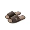 Pantuflas de lino para mujer, modelo nuevo 2026, aptas para todas las estaciones, de interior, silenciosas, antideslizantes, transpirables, absorbentes de sudor, pantuflas de suelo de algodón y lino para hombre