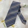 Corbata a rayas dorada con cremallera cianótica roja estilo JK/dk mano a mano estilo campus para hombres y mujeres sin cuello gris Joker