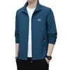 Comércio Exterior Seda Gelo Respirável Outdoor Roupas de Proteção Solar Masculinas Gola Alta Roupas de Pele Masculinas Jaqueta de Pesca Leve Casual de Verão Masculina