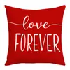Nuevas Letras Rojas de Amor para el Día de San Valentín Impresión Digital Elementos de Coche Decoración Interior de Coche Funda de Cojín Venta al por Mayor