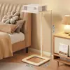 Soporte de proyector de mesita de noche, soporte de suelo para mesita de noche, estante doméstico de pared, mesa de colocación ampliada, estante de almacenamiento de bandeja universal