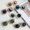 Gafas de sol para niños color Brin Brin Morandi orejas de oso esmeriladas para bebé modelado cóncavo gafas de sol con protección solar