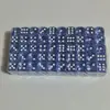 En stock dados acrílicos de cristal de color transparente de 14 mm caja de embalaje nueva dados de colores múltiples colores opcionales