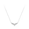 Set de Aretes y Collar Exquisitos de Cola de Pez Delfín de Plata de Ley S925 para Mujer, Elegante Conjunto de Joyería en Forma de Ala de Estilo Japonés y Coreano de Lujo Ligero para Mujer