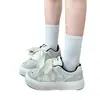 Zapatos de Lona con Lunares Estilo Campus de Moda para Mujer 2026 Nuevo Otoño Versátiles ins Zapatos de Mujer de Moda Nicho Casual Zapatos Blancos
