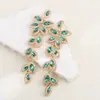 Brincos Europeus e Americanos Exagerados Elegantes Femininos Longos com Franjas Incrustadas de Diamante Acessórios de Liga Brincos da Moda Versáteis