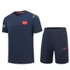 24 playera de manga corta con cuello redondo shorts traje deportivo para hombres y mujeres niños natación fitness competencia abrigo de entrenador personalizado