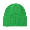 Gorro de punto de color sólido con rayas verticales transfronterizo, gorro deportivo de esquí para otoño e invierno, gorro de cúpula con borde vuelto, gorro de lana cálido europeo y americano
