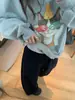 Moletons com Capuz de Alta Qualidade, Estilo Cartoon de Gato, Manga Longa, Não Colidem, Tendência Outono, Estilo Americano, Chic Preguiçoso, para Mulheres