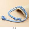 Hengmei A Botón de Cheongsam Botón de una palabra Borla Trenza de Cristal Botón Accesorios de Botón Tejidos a Mano Chinos