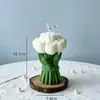 Procesamiento Personalizado de Ramos de Tulipanes, Velas Aromáticas con Forma DIY, Regalos Atmosféricos para el Día de San Valentín, Decoraciones de Escritorio