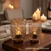 Luminária de Mesa Decorativa de Vidro para Casa, Abajur Moderno Minimalista a Pilha, Luz Noturna de Atmosfera Criativa