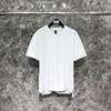 TIME BREATHE Manga Curta Estilo Novo tb Algodão com Miçangas Masculino e Feminino Costas Verde Vermelho Fita Verde Casual Gola Redonda Camiseta