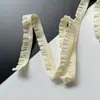Encaje elástico con volantes de 6 mm y 10 mm, accesorios para ropa de muñeca, borde de puño para ropa infantil, manualidades