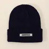 Ess Versão Americana de Chapéu Frio Tendência Personalizado para Casal Chapéu de Lã Tricotado Quente para Rua Outono e Inverno Chapéu Frio Proteção de Orelha Quente Chapéu de Lã