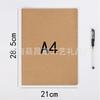Caderno de Costura em Papel Kraft para Comércio Exterior A5B5 Caderno Simples com Sutura A6 Padrão de Logotipo Impresso Caderno Estudantil em Branco