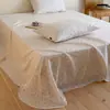 Fresco y lindo floral suave y amigable con la piel doble capa de gasa algodón puro artículo individual sábana para cama dormitorio estudiantil pieza individual sábana de algodón puro funda de cama
