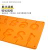 Molde de Silicona Digital para Chocolate Resistente a Altas Temperaturas Molde de Silicona de Papel de Aluminio Digital Árabe Fácil Desmoldeo Herramientas para Hornear