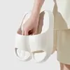 Chinelos Domésticos de EVA de Alto Retorno Xadrez Palmilha Amortecimento Cor Morandi Suave Fábrica de Chinelos Domésticos Atacado
