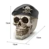 Caveira de Esqueleto Mecânica Ornamento Artesanato de Resina Caveira Halloween Adereço Completo Molde Médico Esqueleto