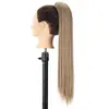 Peluca de Comercio Exterior Cola de Caballo para Mujer Cabello Largo Lacio Pinza de Agarre Pinza de Garra para Cola de Caballo Peluca de Fibra Química Cola de Caballo