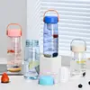 Valor de cor alto simples portátil esportes fitness masculino e feminino resistente a alta temperatura separação de água e chá copo novo copo