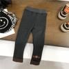 Calça de Veludo Grossa Peça Única Outono e Inverno para Meninas Calça Quente para Crianças Pequenas e Médias Leggings com Forro de Fleece para Bebês Meninas para Comércio Exterior