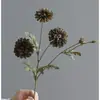 Flores de Crisântemo Selvagem Simulação Estilo Floresta Pastoral Decoração de Hotel para Casamento Festival Locais de Eventos Adereços para Fotos Flores Decorativas Flores de Seda Atacado