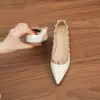 Jingang Yy38018 Zapatos Planos de Punta Fina con Plataforma Interna y Boca Baja 2025 Nuevos Zapatos Elegantes Versátiles para Mujer Primavera y Otoño