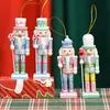 Cascanueces de Color Macarrón Nórdico Figura de Soldado de Madera Dibujo Animado Decoración Infantil Set de Año Nuevo Navidad