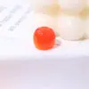 Acessórios de Resina para Joias DIY Enfeites para Micro Paisagismo Comida de Conveniência Brinquedo Fruta Pequena Laranja Pequena Material Feito à Mão