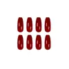 Gel Sangue Vermelho Longo Roupa de Ballet Manicure Finalizada Unhas Postiças Adesivo de Manicure Adesivo de Unha Impermeável Removível Unha