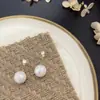 Brincos Coreanos Modernos de Pérola com Franjas Cravejadas de Diamante, Duas Formas de Usar, Fashion e Versáteis, Brincos Simples para o Dia a Dia